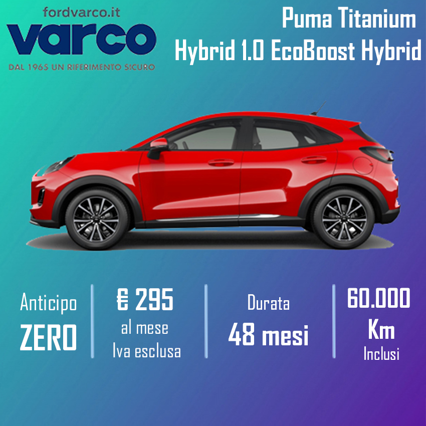 Noleggio Lungo Termine Ford Ecosport presso Milano da VARCO